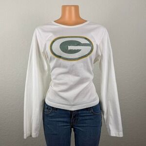 Green Bay Packers White Long Sleeve Shirt